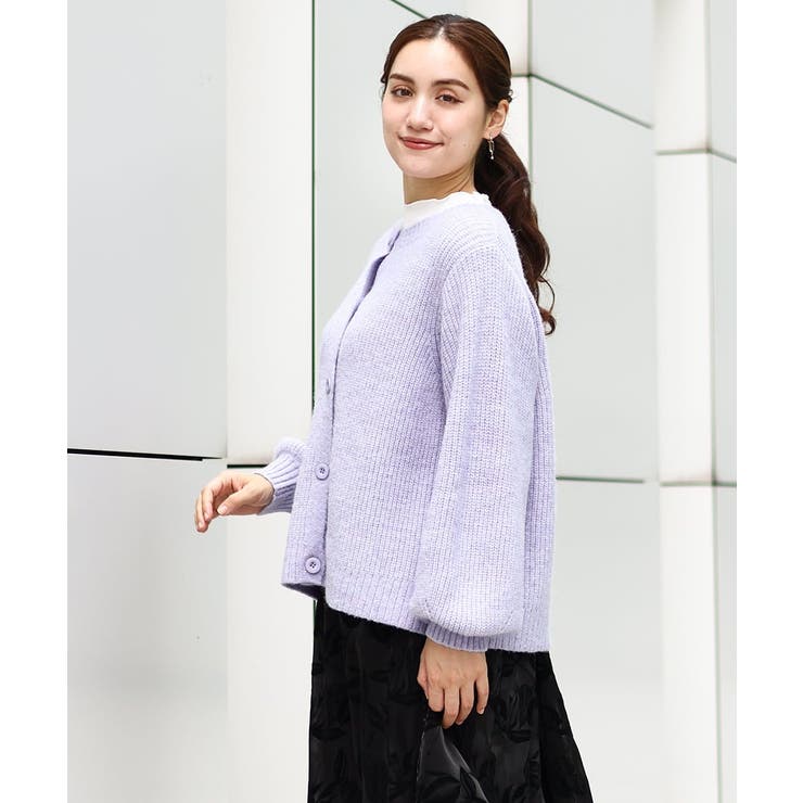 【大きいサイズ】ミックスヤーンカーディガン | eur3 | 詳細画像16 