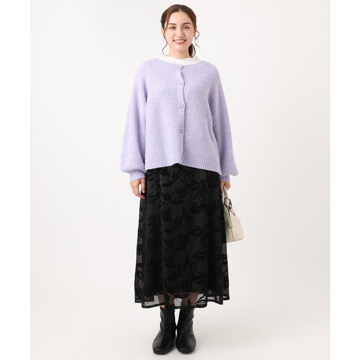 【大きいサイズ】ミックスヤーンカーディガン | eur3 | 詳細画像18 