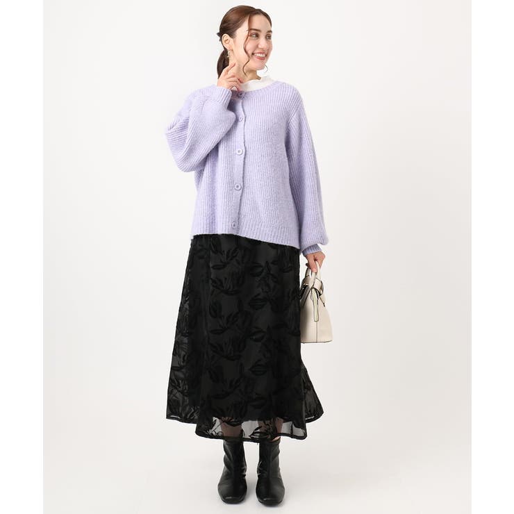 【大きいサイズ】ミックスヤーンカーディガン | eur3 | 詳細画像19 