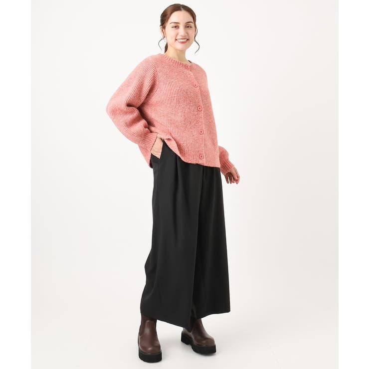 【大きいサイズ】ミックスヤーンカーディガン | eur3 | 詳細画像4 