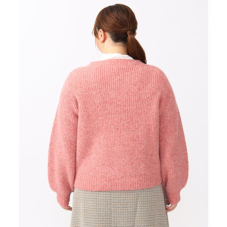 【大きいサイズ】ミックスヤーンカーディガン | eur3 | 詳細画像9 