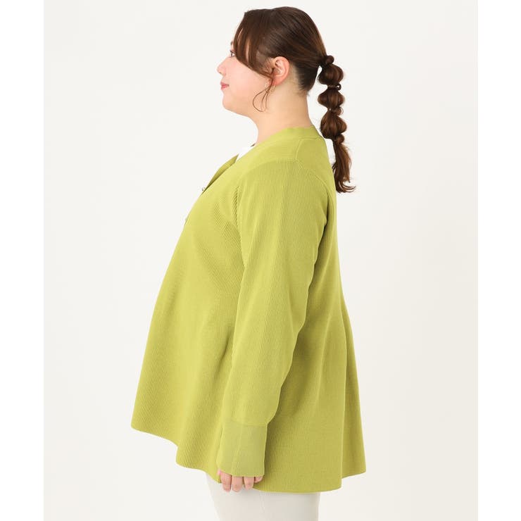 【大きいサイズ】ペプラムニットカーディガン | eur3 | 詳細画像6 