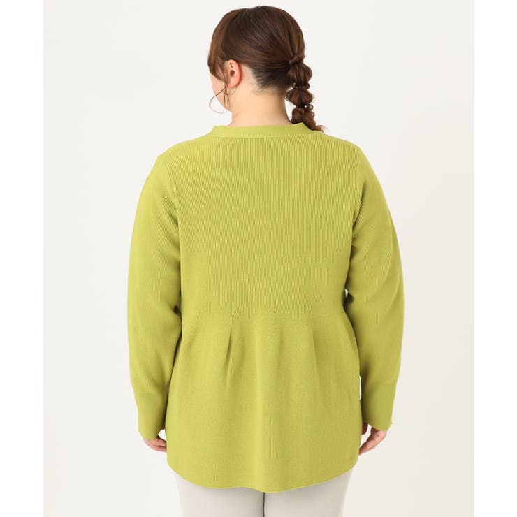 【大きいサイズ】ペプラムニットカーディガン | eur3 | 詳細画像7 