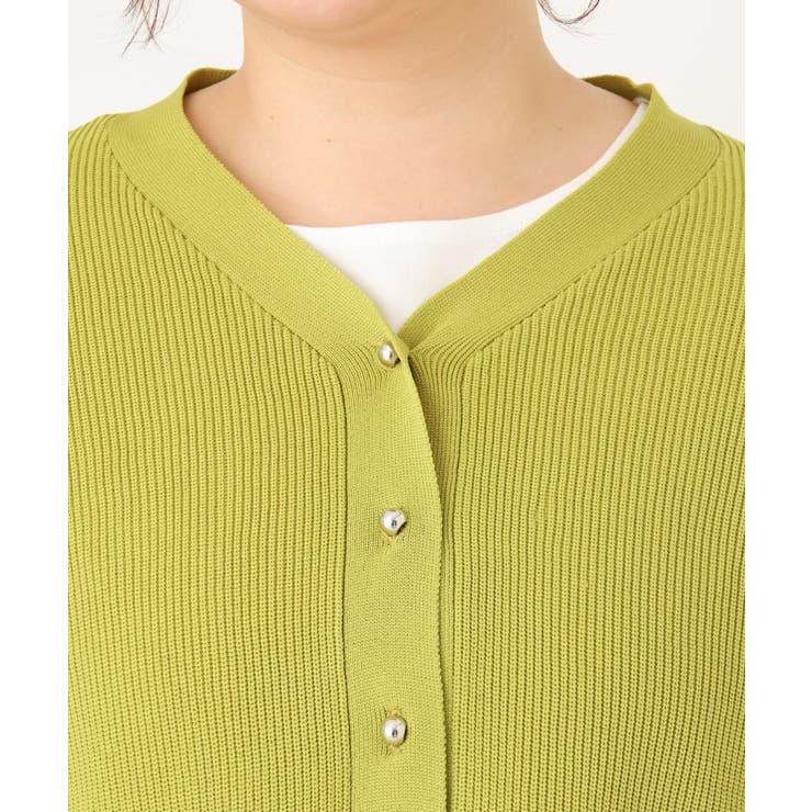 【大きいサイズ】ペプラムニットカーディガン | eur3 | 詳細画像8 