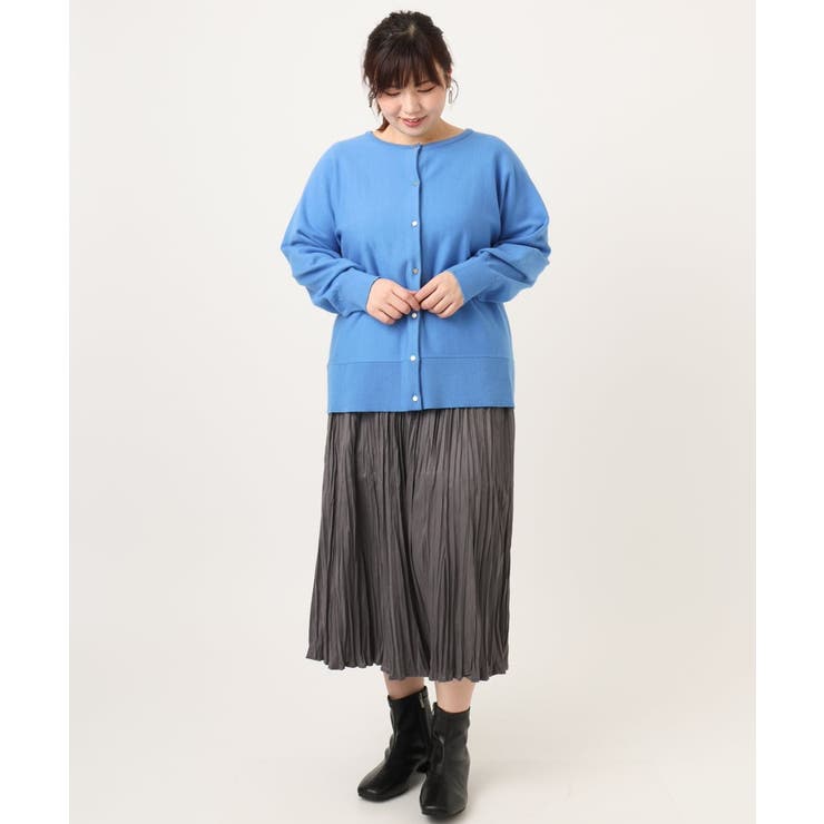 【大きいサイズ/a.v.v×eur3】2WAYカーディガン | eur3 | 詳細画像16 