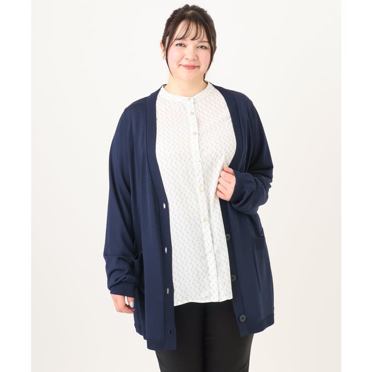 【大きいサイズ】Vネックロングカーディガン | eur3 | 詳細画像11 