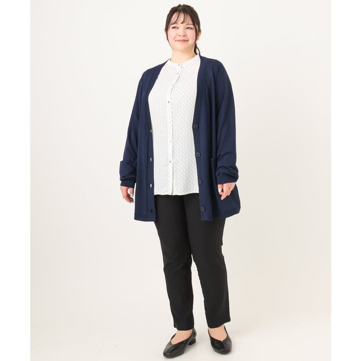 【大きいサイズ】Vネックロングカーディガン | eur3 | 詳細画像13 