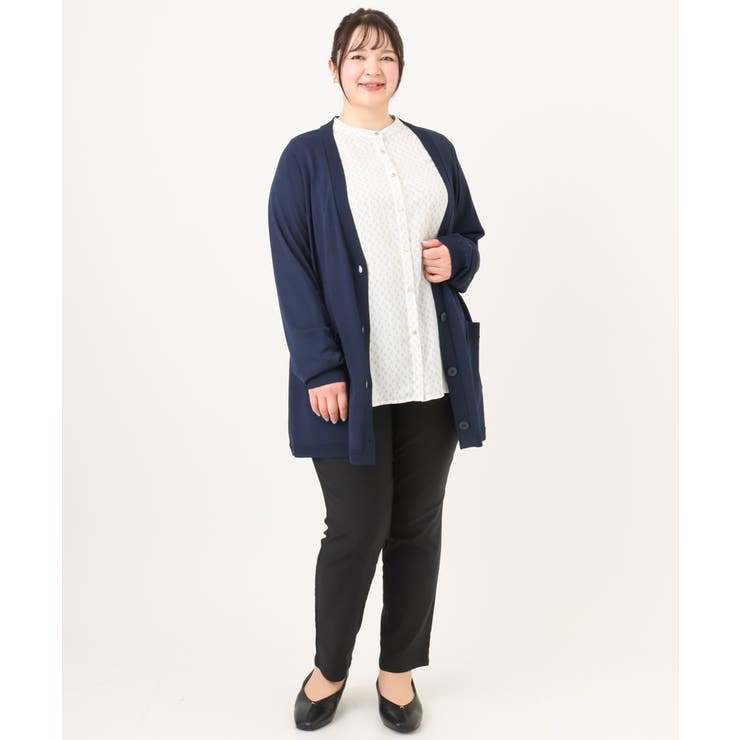 【大きいサイズ】Vネックロングカーディガン | eur3 | 詳細画像14 