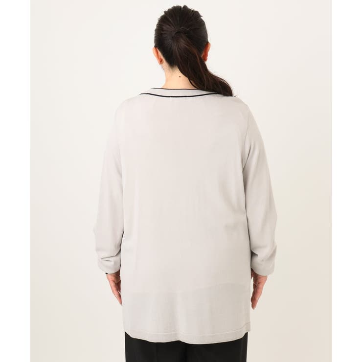 【大きいサイズ】Vネックロングカーディガン | eur3 | 詳細画像18 