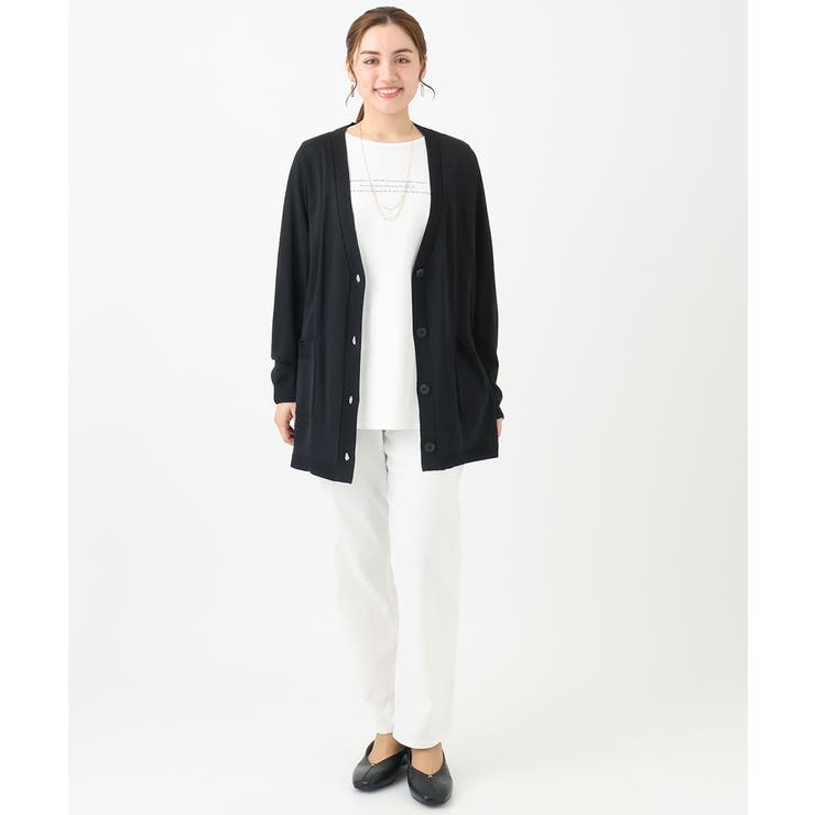 【大きいサイズ】Vネックロングカーディガン | eur3 | 詳細画像26 