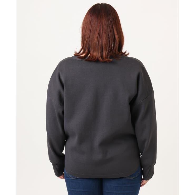 【大きいサイズ/洗える】カーブヘムボクシーカーディガン | eur3 | 詳細画像18 