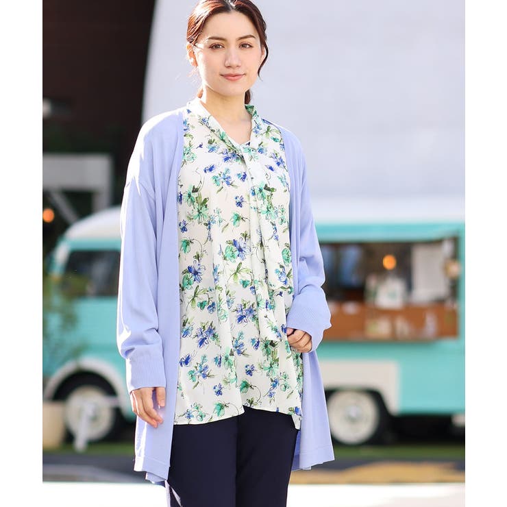 【大きいサイズ】ボクシートッパーカーディガン | eur3 | 詳細画像2 