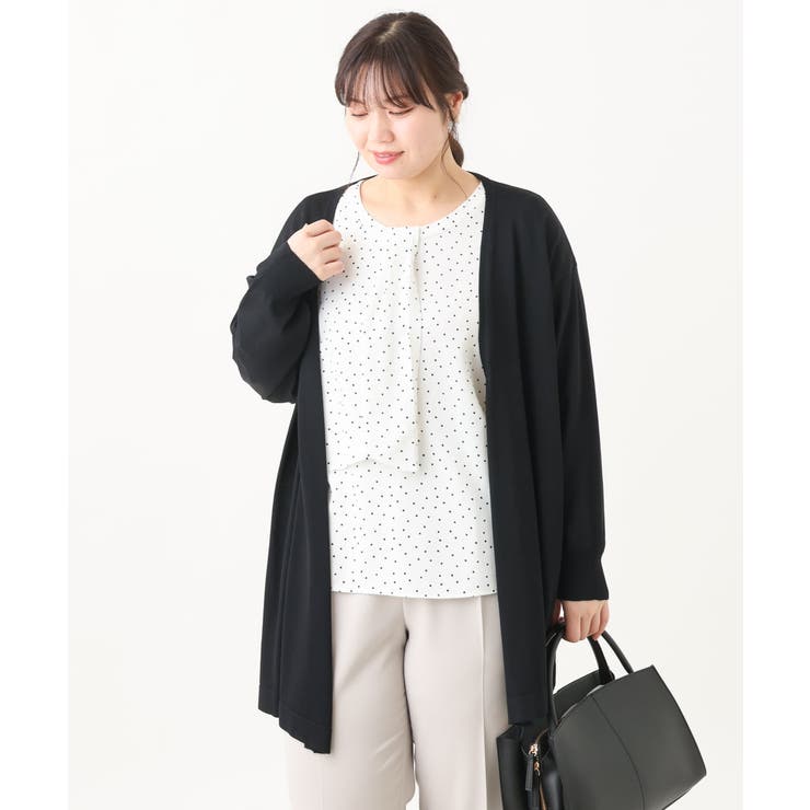 【大きいサイズ】ボクシートッパーカーディガン | eur3 | 詳細画像9 