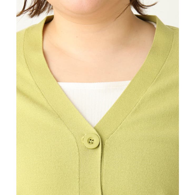 【大きいサイズ】異素材コンビカーディガン | eur3 | 詳細画像15 