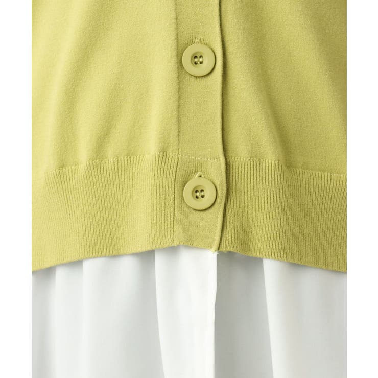 【大きいサイズ】異素材コンビカーディガン | eur3 | 詳細画像3 