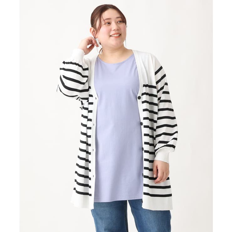 【大きいサイズ】Vネックボクシーカーディガン | eur3 | 詳細画像23 