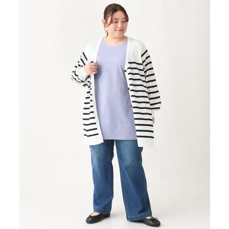 【大きいサイズ】Vネックボクシーカーディガン | eur3 | 詳細画像24 