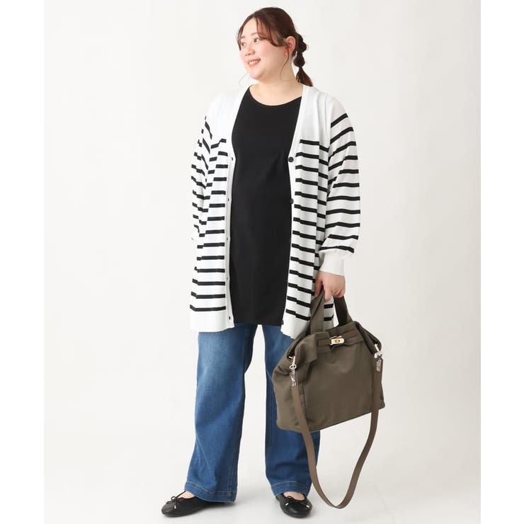 【大きいサイズ】Vネックボクシーカーディガン | eur3 | 詳細画像25 