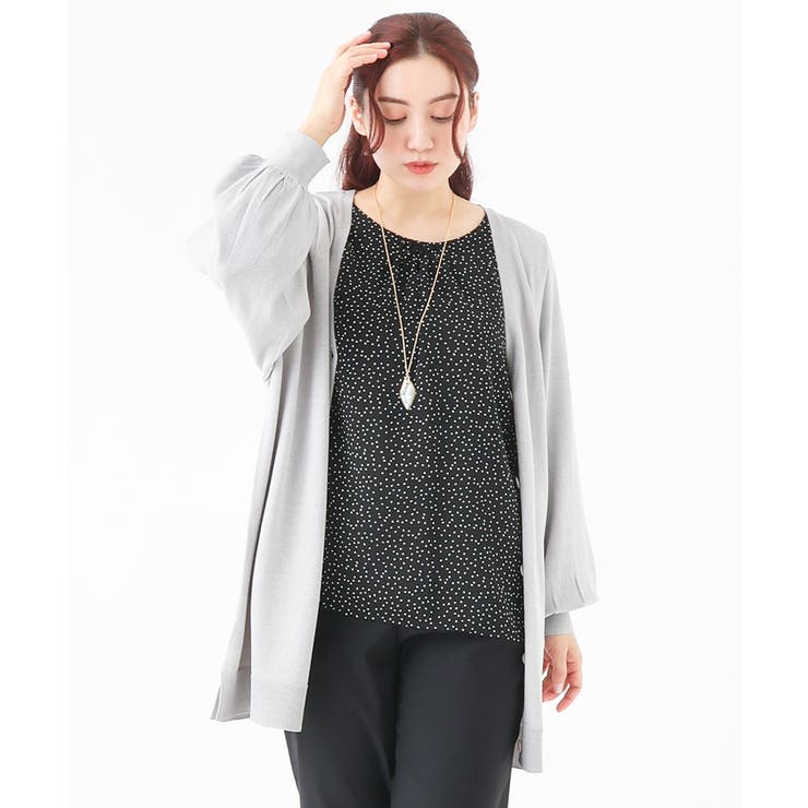 【大きいサイズ】Vネックボクシーカーディガン | eur3 | 詳細画像27 