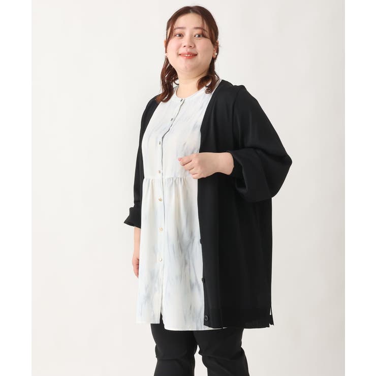 【大きいサイズ】Vネックボクシーカーディガン | eur3 | 詳細画像31 