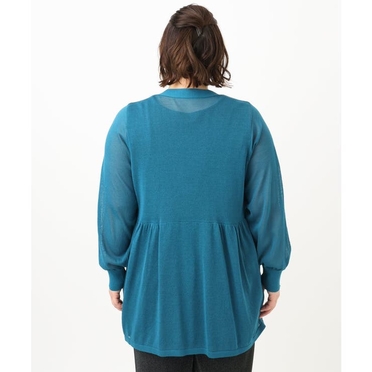 【大きいサイズ】シアーペプラムカーディガン | eur3 | 詳細画像11 