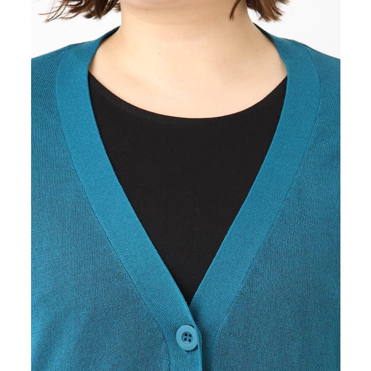 【大きいサイズ】シアーペプラムカーディガン | eur3 | 詳細画像12 