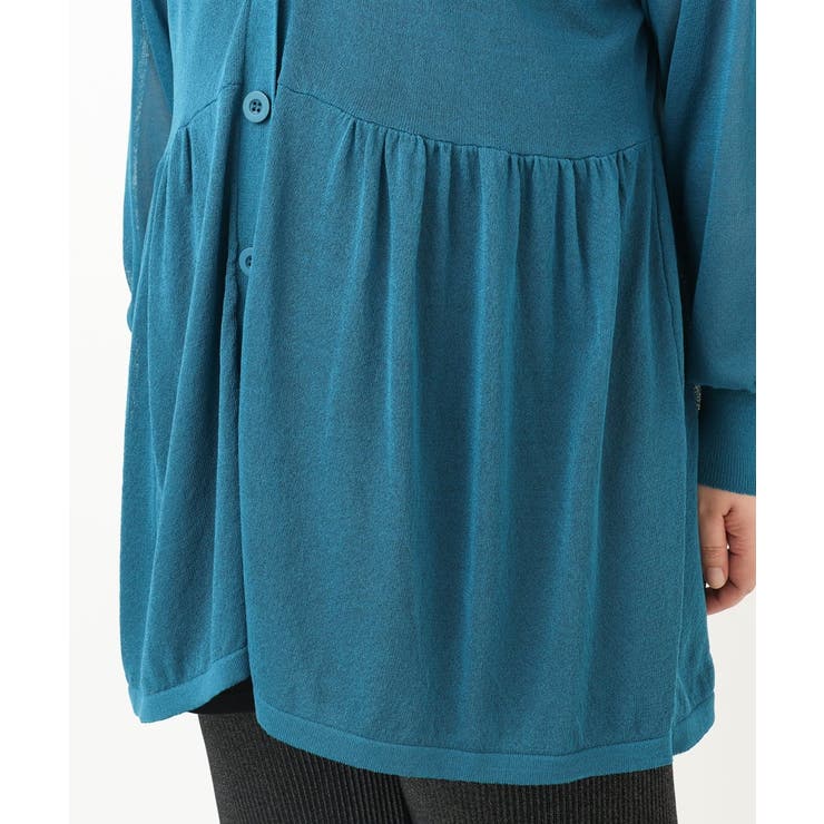 【大きいサイズ】シアーペプラムカーディガン | eur3 | 詳細画像14 