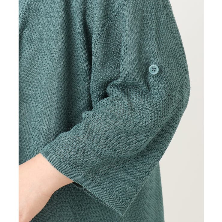 【大きいサイズ】麻タッチトッパーカーディガン | eur3 | 詳細画像15 