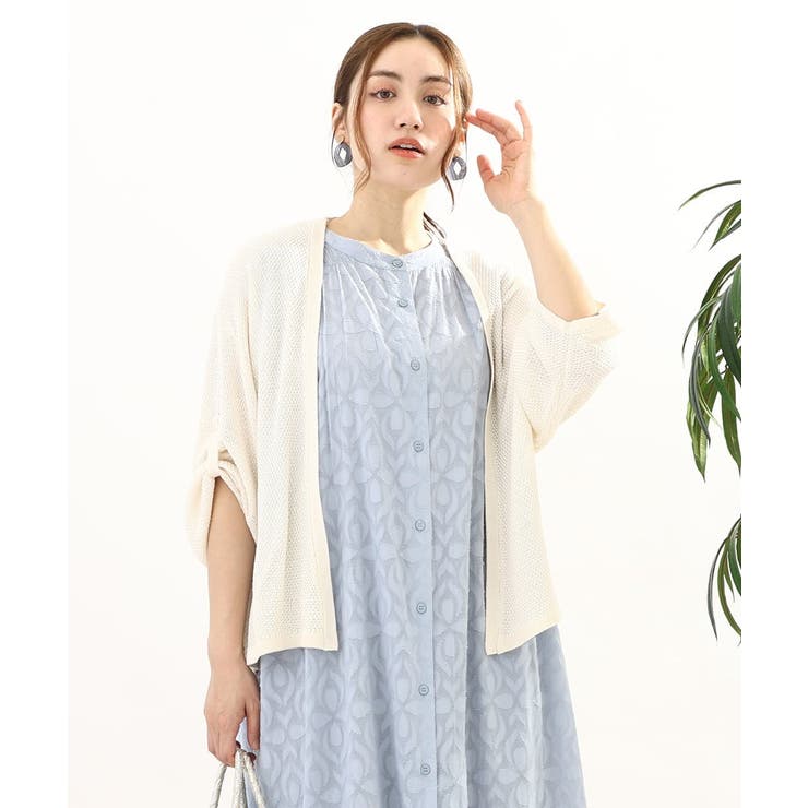 【大きいサイズ】麻タッチトッパーカーディガン | eur3 | 詳細画像18 