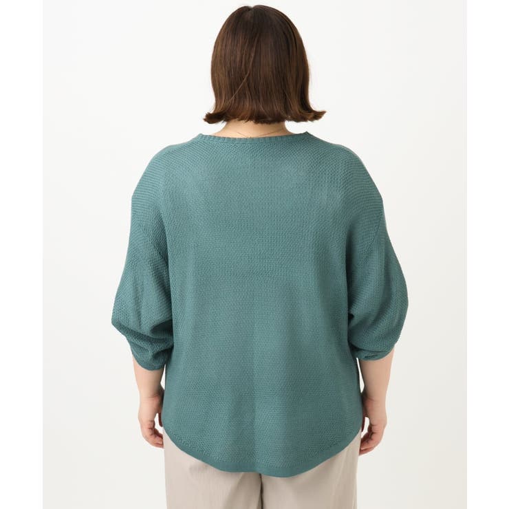 【大きいサイズ】麻タッチトッパーカーディガン | eur3 | 詳細画像8 