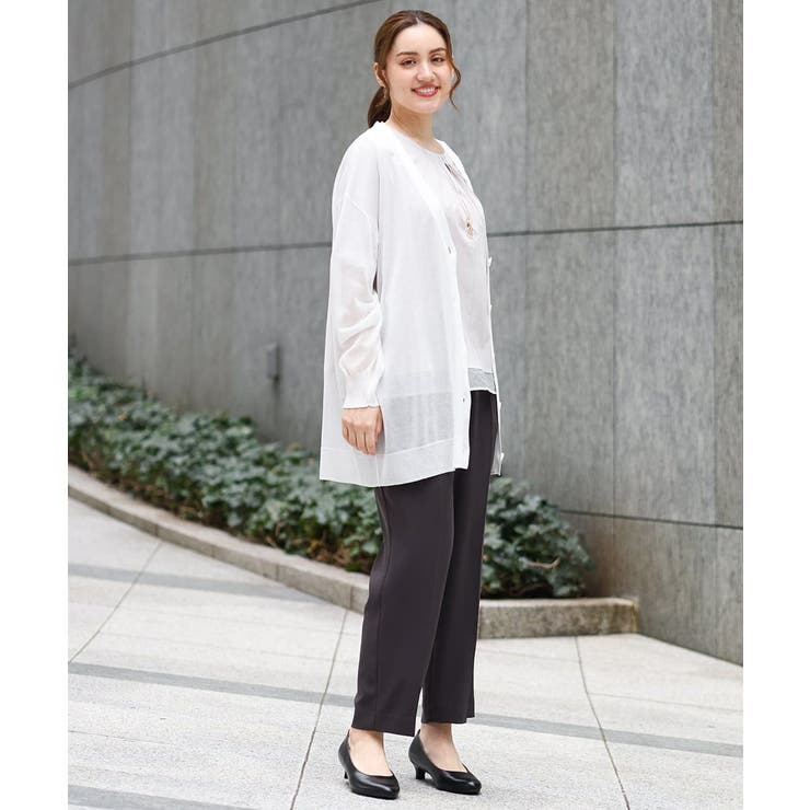 【大きいサイズ/接触冷感】洗えるVネックカーディガン | eur3 | 詳細画像16 