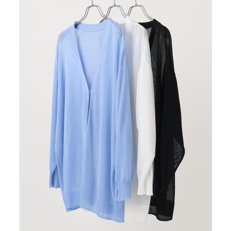 【大きいサイズ/接触冷感】洗えるVネックカーディガン | eur3 | 詳細画像26 