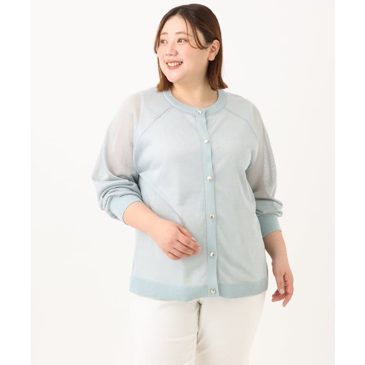 【大きいサイズ/2WAY】ラメシアーカーディガン | eur3 | 詳細画像11 