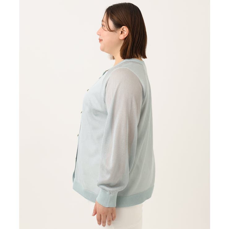 【大きいサイズ/2WAY】ラメシアーカーディガン | eur3 | 詳細画像13 