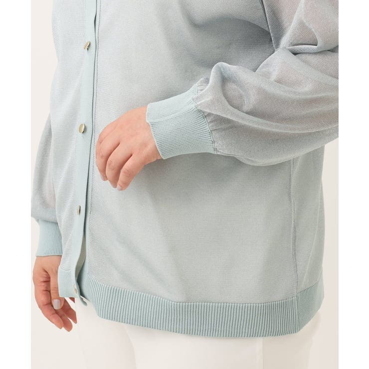 【大きいサイズ/2WAY】ラメシアーカーディガン | eur3 | 詳細画像17 