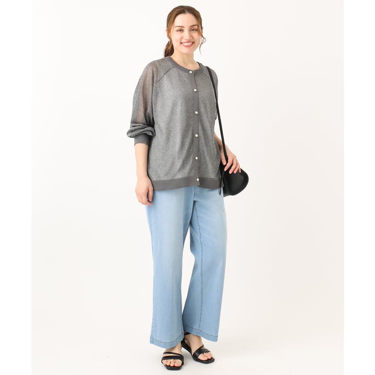 【大きいサイズ/2WAY】ラメシアーカーディガン | eur3 | 詳細画像23 