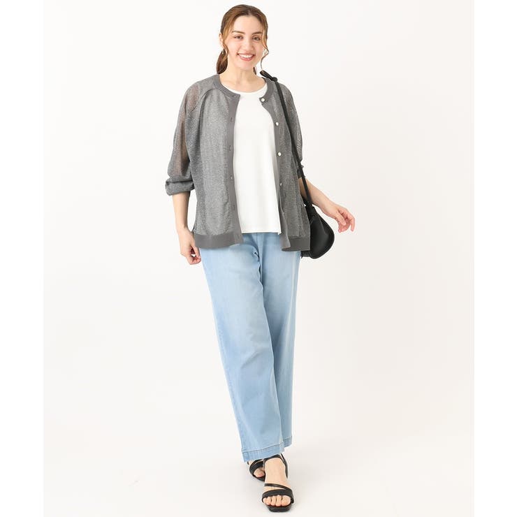 【大きいサイズ/2WAY】ラメシアーカーディガン | eur3 | 詳細画像24 