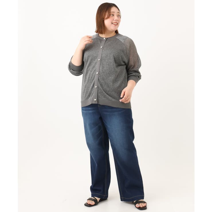 【大きいサイズ/2WAY】ラメシアーカーディガン | eur3 | 詳細画像29 