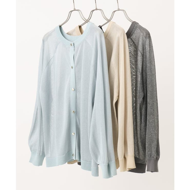 【大きいサイズ/2WAY】ラメシアーカーディガン | eur3 | 詳細画像32 