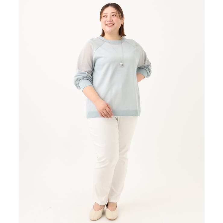 【大きいサイズ/2WAY】ラメシアーカーディガン | eur3 | 詳細画像5 