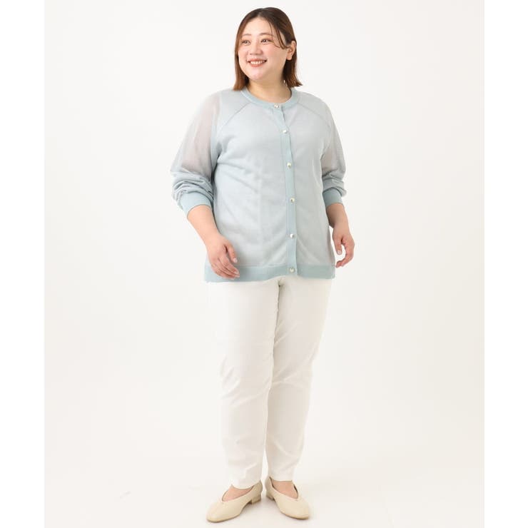 【大きいサイズ/2WAY】ラメシアーカーディガン | eur3 | 詳細画像7 