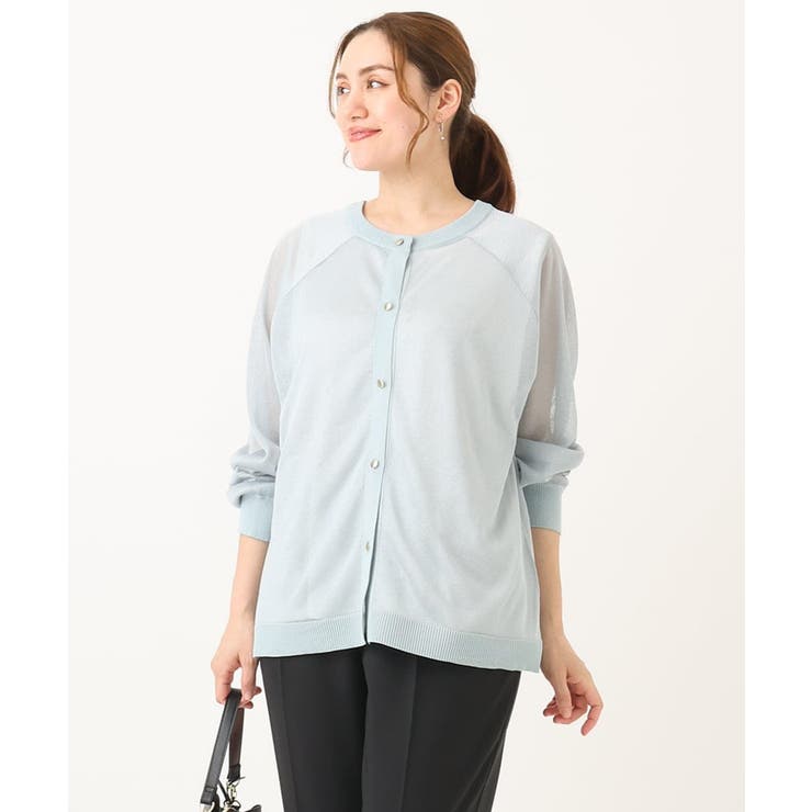 【大きいサイズ/2WAY】ラメシアーカーディガン | eur3 | 詳細画像8 