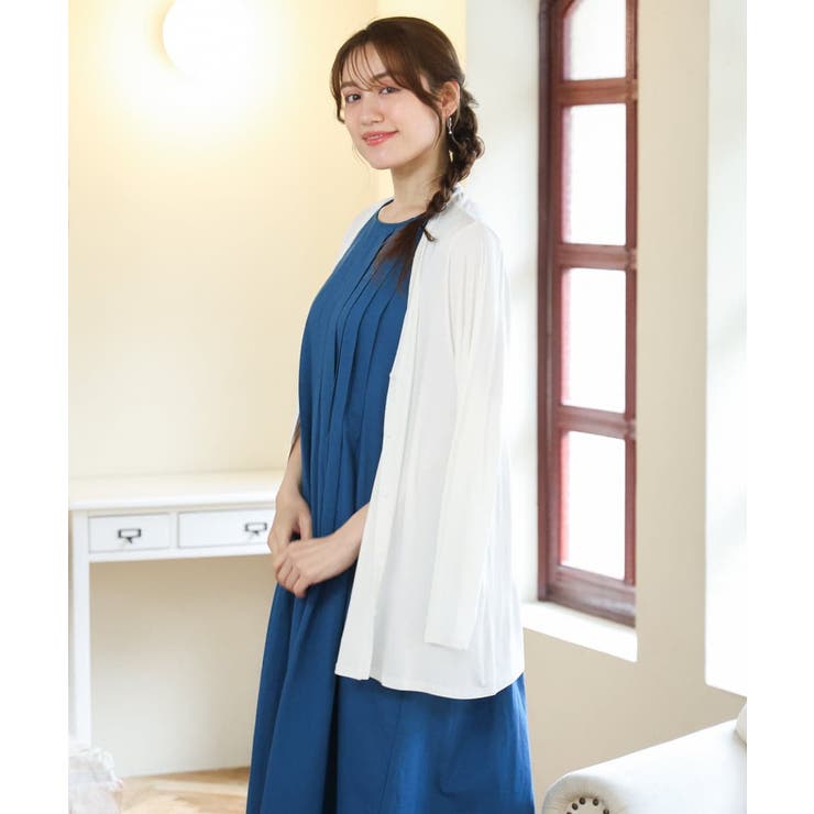 【大きいサイズ/接触冷感/UVカット】Aライン長袖カーディガン | eur3 | 詳細画像17 