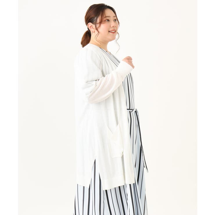 【大きいサイズ】洗えるロングカーディガン | eur3 | 詳細画像10 