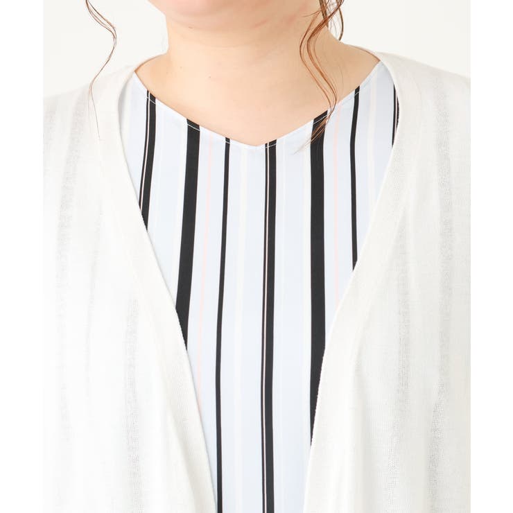 【大きいサイズ】洗えるロングカーディガン | eur3 | 詳細画像13 