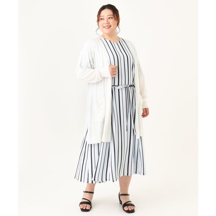 【大きいサイズ】洗えるロングカーディガン | eur3 | 詳細画像18 