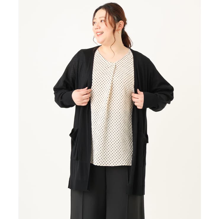 【大きいサイズ】洗えるロングカーディガン | eur3 | 詳細画像21 