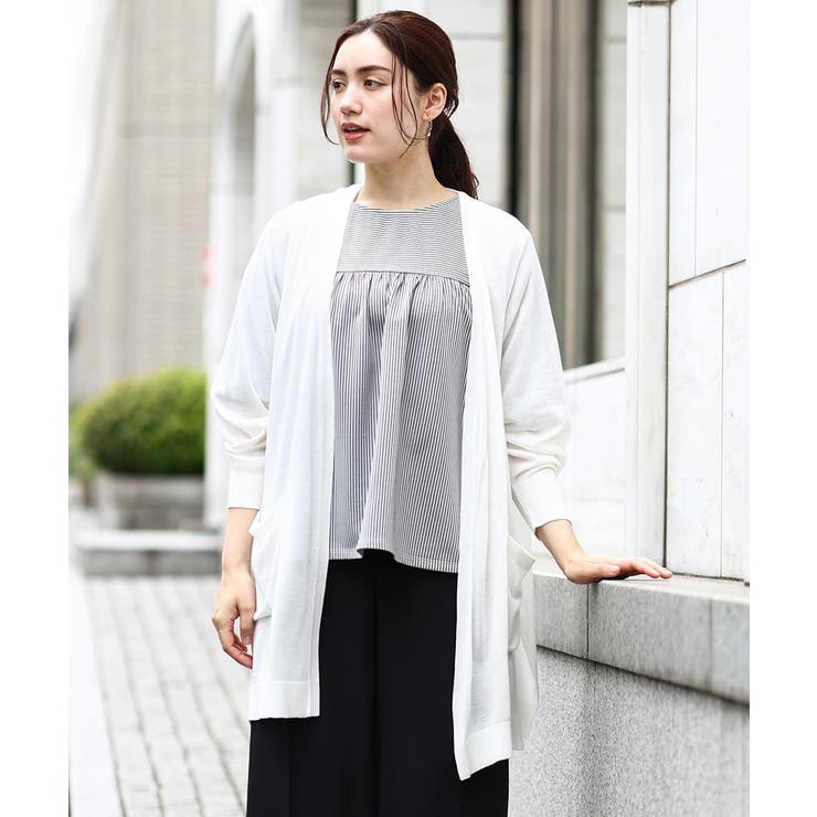 【大きいサイズ】洗えるロングカーディガン | eur3 | 詳細画像5 