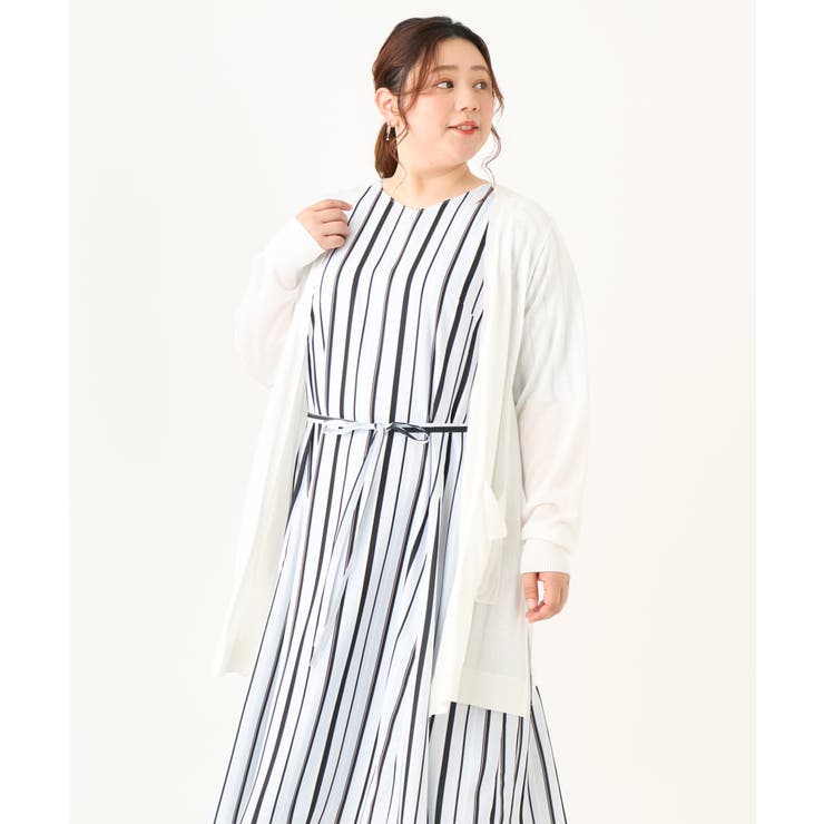 【大きいサイズ】洗えるロングカーディガン | eur3 | 詳細画像8 