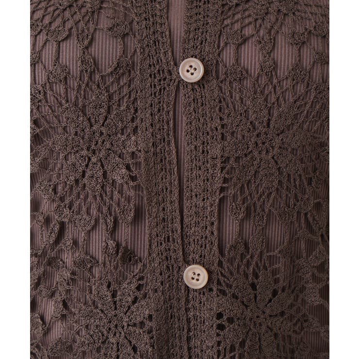 【大きいサイズ】クロシェ風カーディガン | eur3 | 詳細画像20 